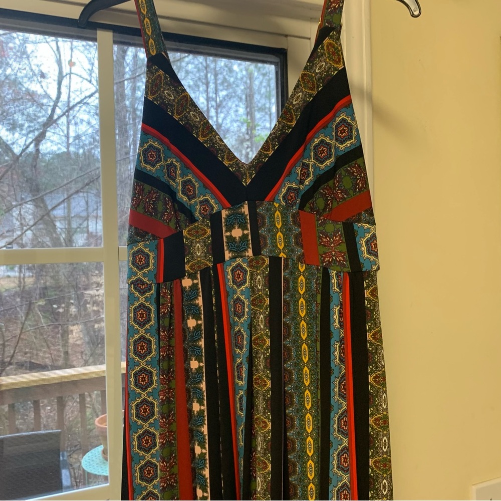 New T Tahari Multi Colored Flowy Maxi Dress - Picture 8 of 16